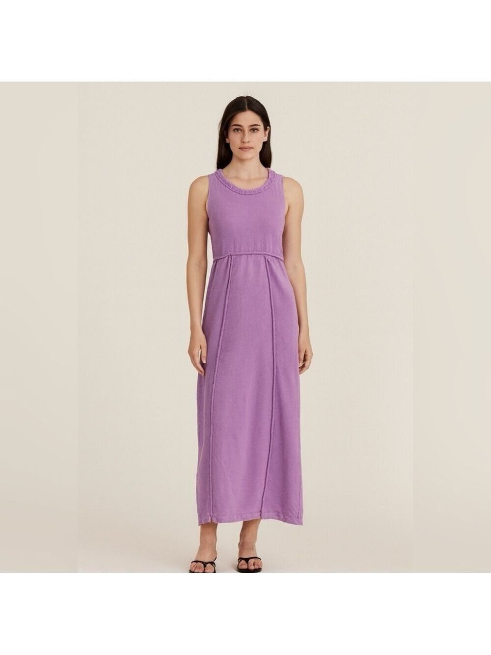 Produce Company Purple Sleeveless Maxi Lagenlook Dress,Boho size M